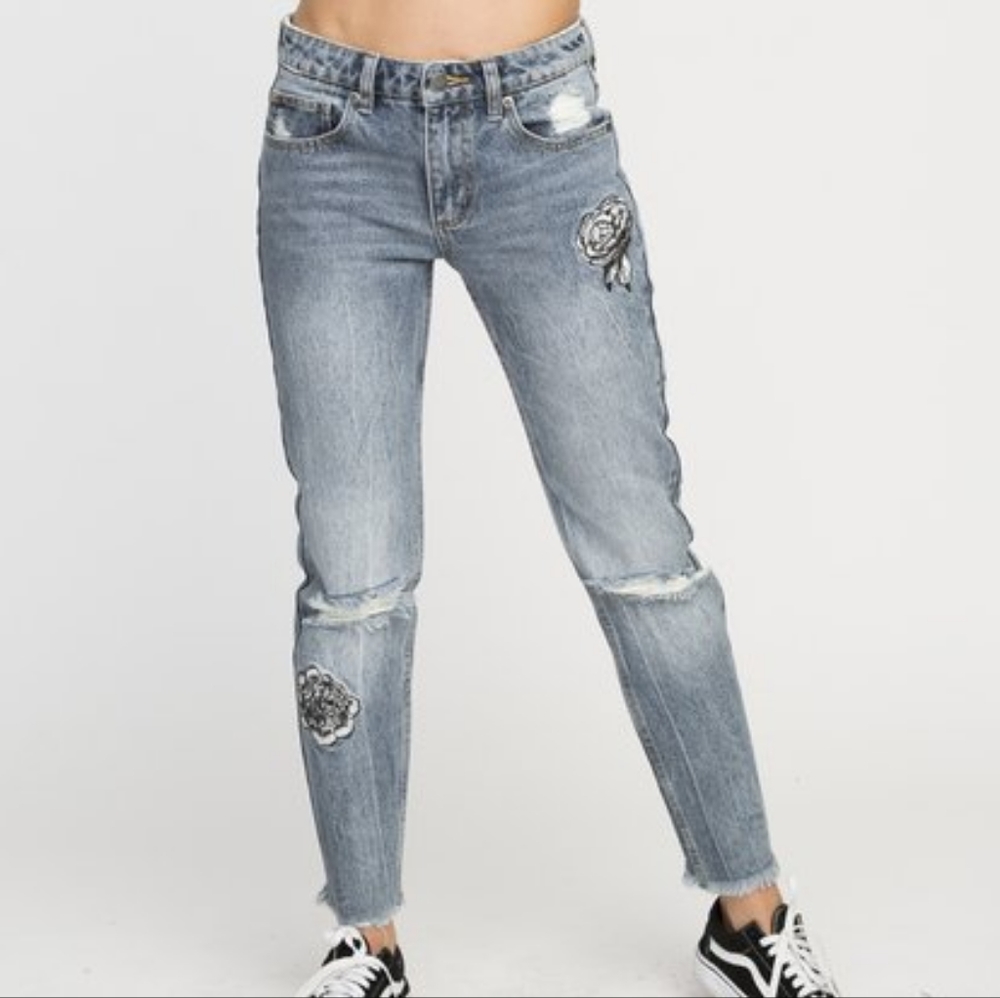 RVCA Floral Kewl Kid Denim Pants